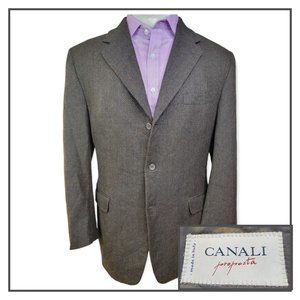 CANALI Proposta Sport Coat 42L (52eu) Lana Cashmere 3 Button Dual Vent Italy